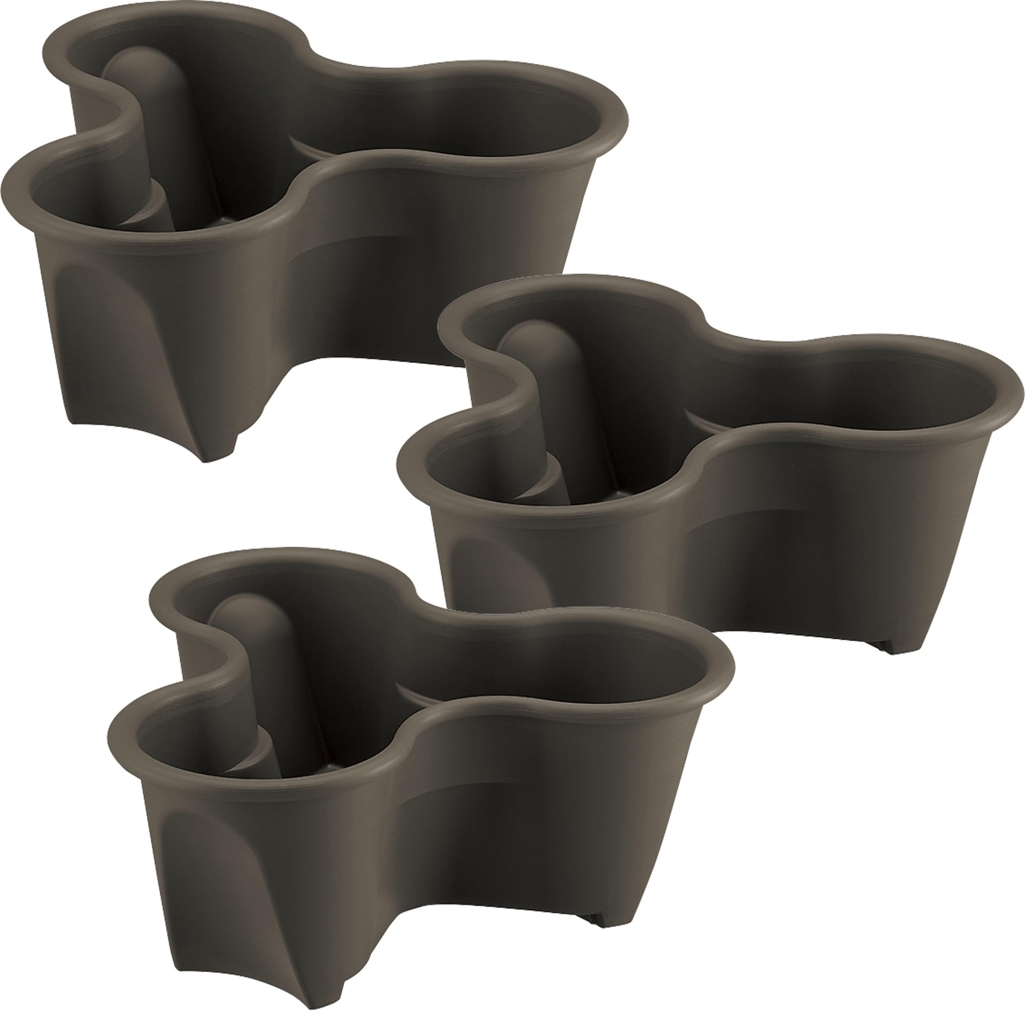 

Richell Planter Pot Herbery Pot 43 Type N Dark Brown Set of 3 Vegetables Large Stylish Outdoor Soil Plants Houseplants Bonsai 003707