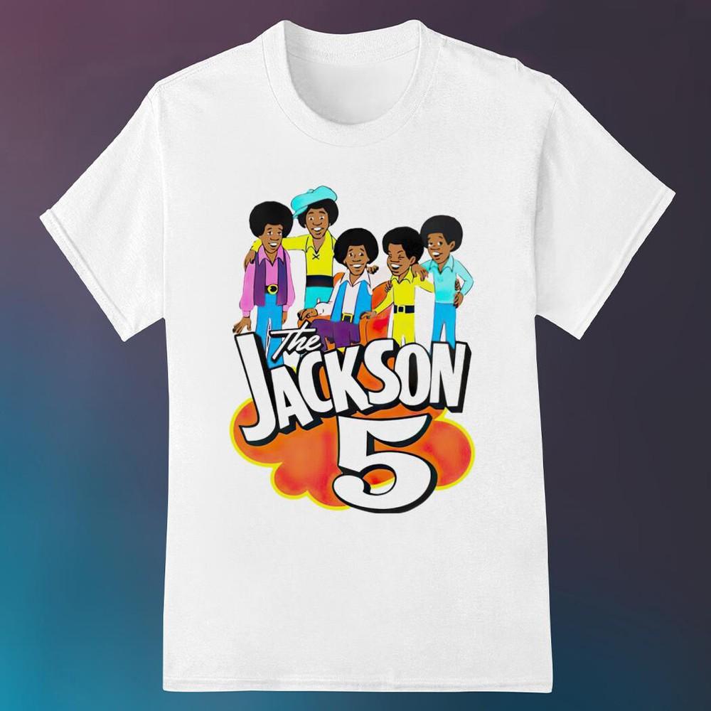 Мультяшная футболка The Jackson 5 Все размеры Футболка Подарок семья Унисекс Футболка NG2730 XXL