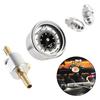 For Accurate Engine Tuning As Shown Fuel Pressure Gauge Oil Filled Gauge Robust Metal Construction High Precision Measurement