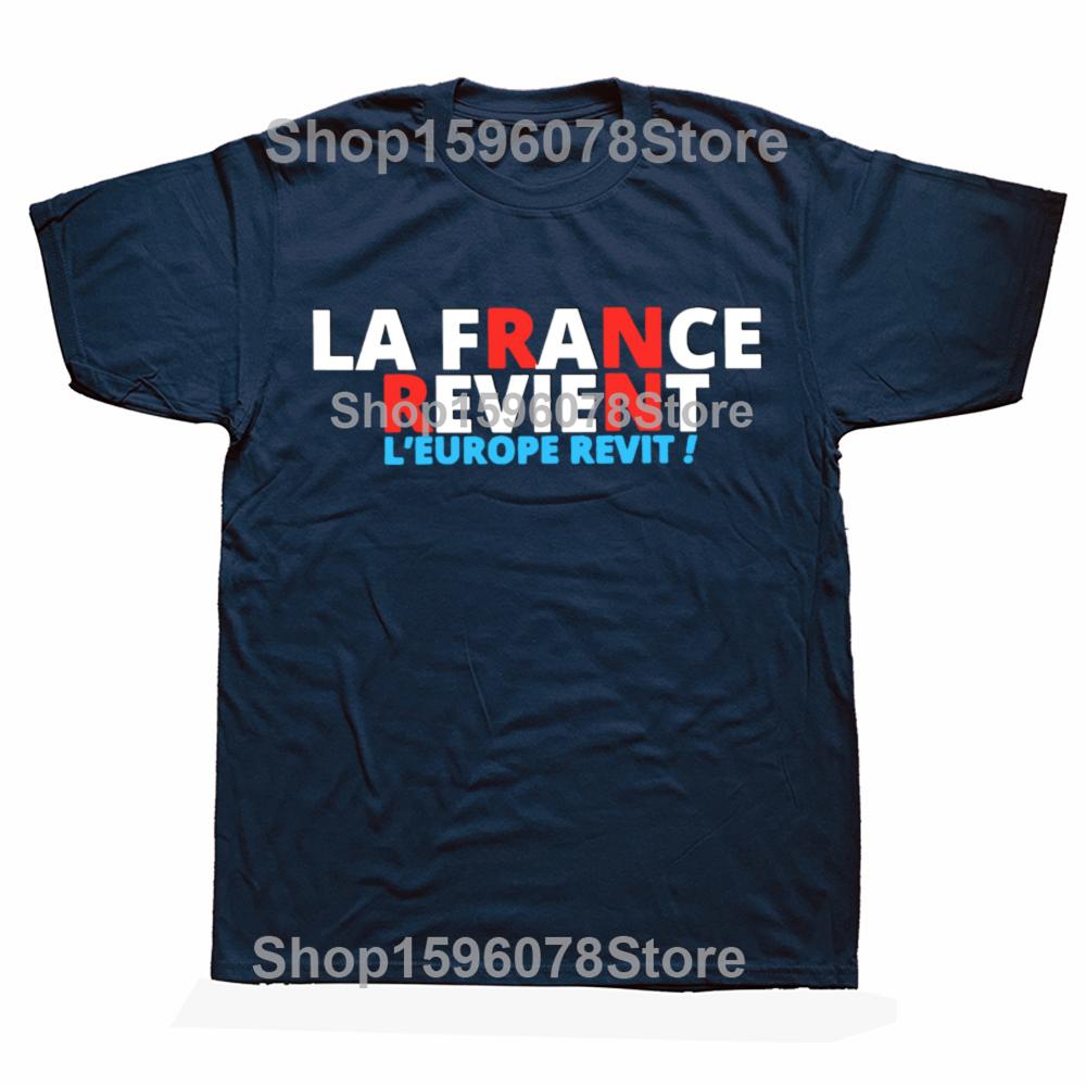 France Revient T Shirt Bardella Slogan Fans Gift Tee Tops EU Size 100% Cotton Soft Unisex O-neck Casual T-shirts EU Size
