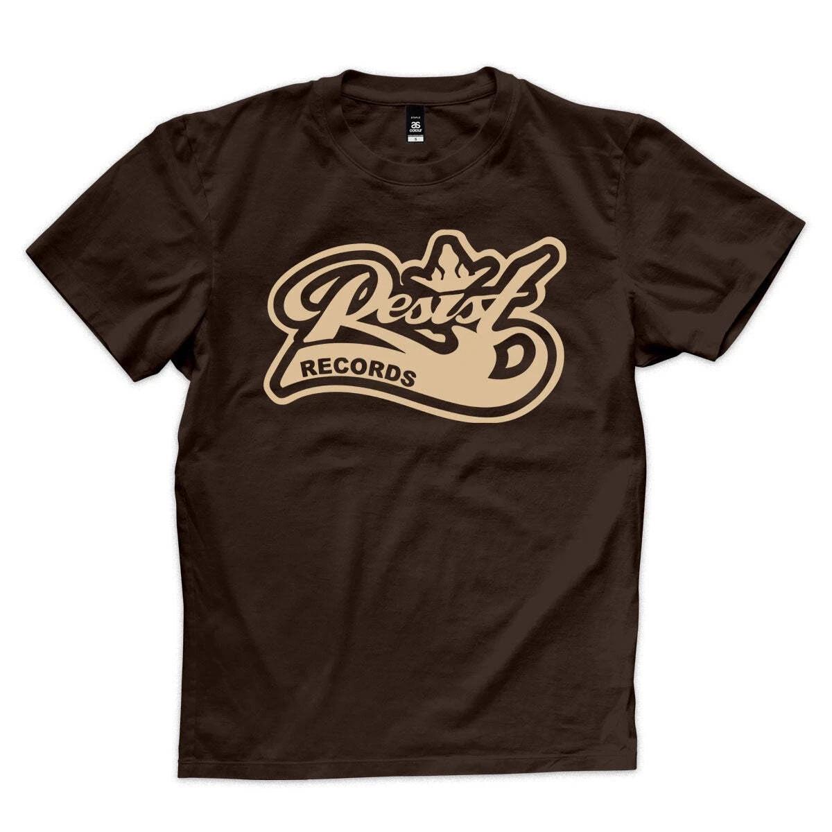 New Music Resist  Logo  Coffee On Chocolate T Shirt 2XL