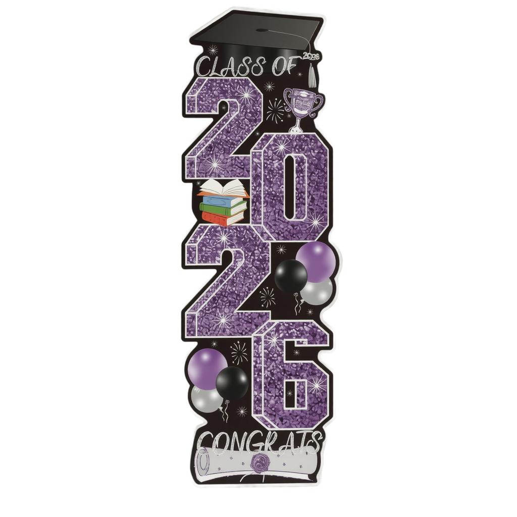 Graduation Season Yard Sign Set Hollow Board Lawn Decoration School Courtyard Outdoor Display Graduation Party Supplies Standee