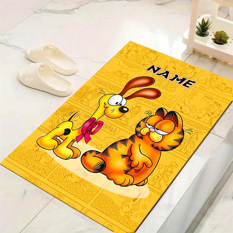 Custom 1Pc Garfield'S Orange Adventure Rug Office Carpet Indoor Outdoor Entrance Doormat Nonslip Soft And Comfortable Living Room D291572