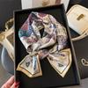 New Fashion Skinny Silk Scarf for Women Hair Ribbons Headbands Bandana Female Bag Wrist Wrap Neckerchief Foulard Neck Ties