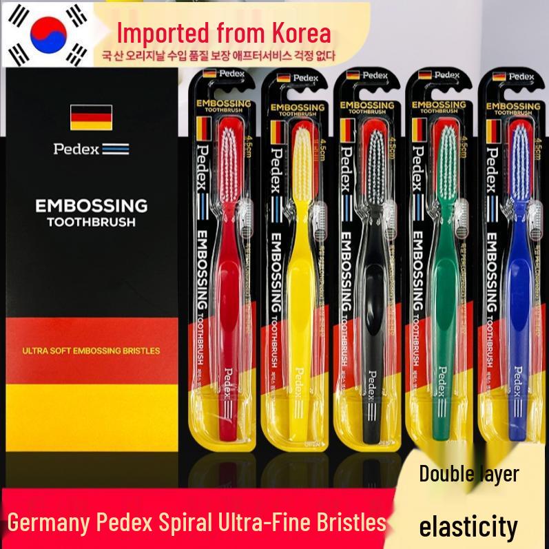 Korea Pedex Ultra-Fine Bristle Adult Toothbrush with Large Head for Deep Cleaning