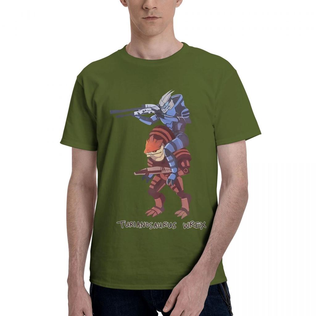 Mass Effect Turianosaurus Wrex 100 Cotton Casual Breathable Confortable Top Funny TShirt For Men Mens Shirt