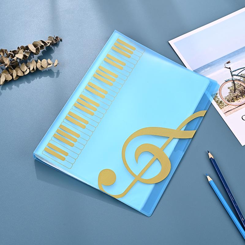 A4 Material Guitar Score Book Folder, Student Insert Sheet Music Book Folder