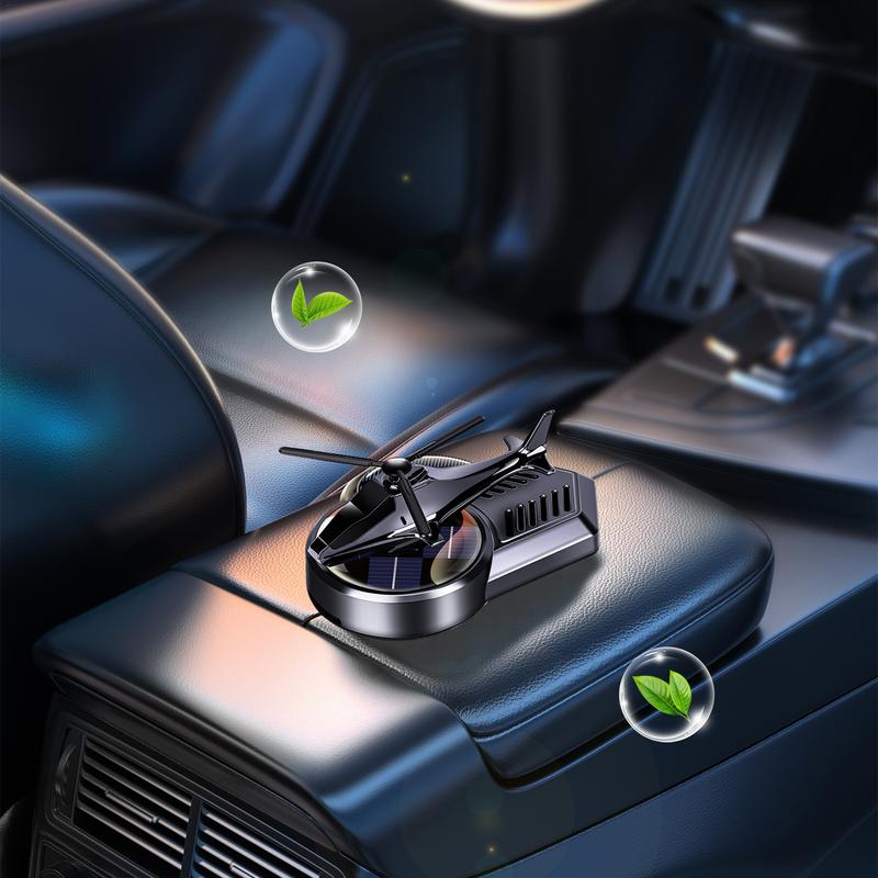 Solar Fragrance Car Air Freshener Helicopter Solar Power Rotating Propeller Aroma Diffuser Dashboard Perfume Auto Aromatherapy