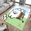 1PC Dog Bee Extra Large Non-Slip Floor Carpet, Office, Family, Bedroom, Studio - Large Area Rug Indoor Rugs, Vibrant Colors-A304