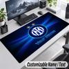 Tappetino Mouse Personalizzato con Nome Testo Inter Milan Tappetino da Scrivania Personalizzato Per Lavoro e Gaming