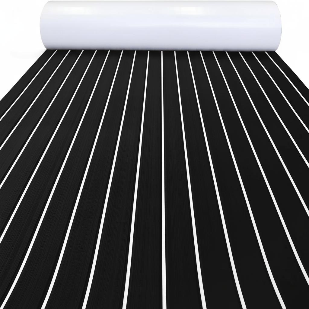 2400*300*5mm EVA Foam Boat Decking Sheet Mat Yacht Motorboat Anti Slip Vehicle Self-adhesive Marine Faux Teak Deck Flooring Pad