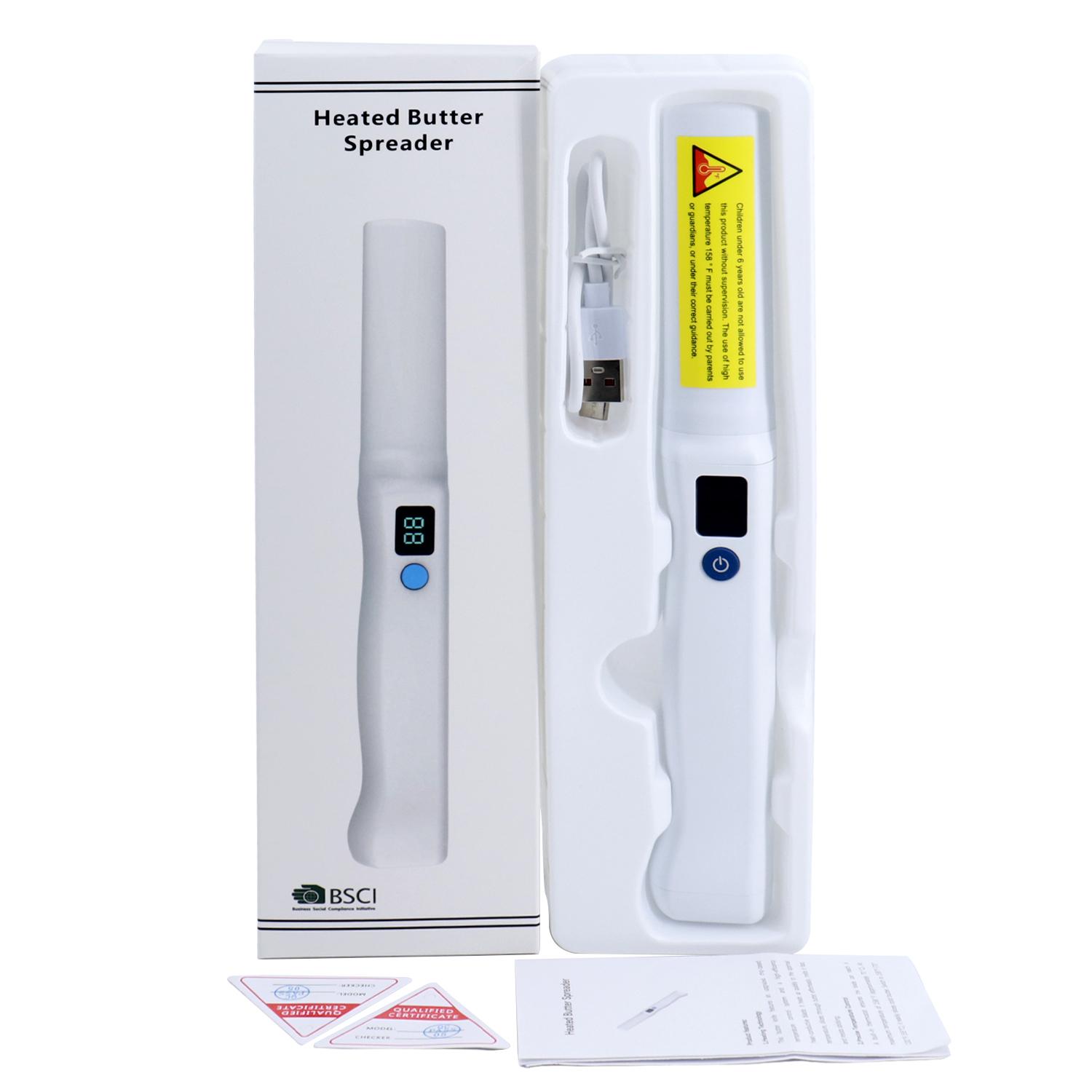 

Heated Butter Spreader USB Rechargeable-Electric Knife For Spreading Cold Butter Cheese/More белый