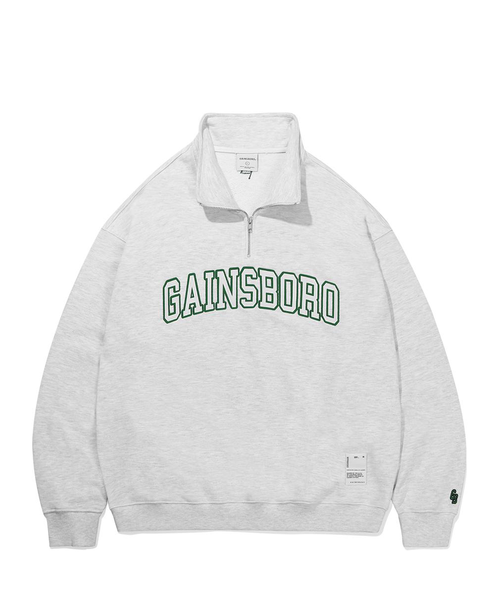 Gainsboro Logo Anorak Pullover Half-Zip White Melange White Melange/L