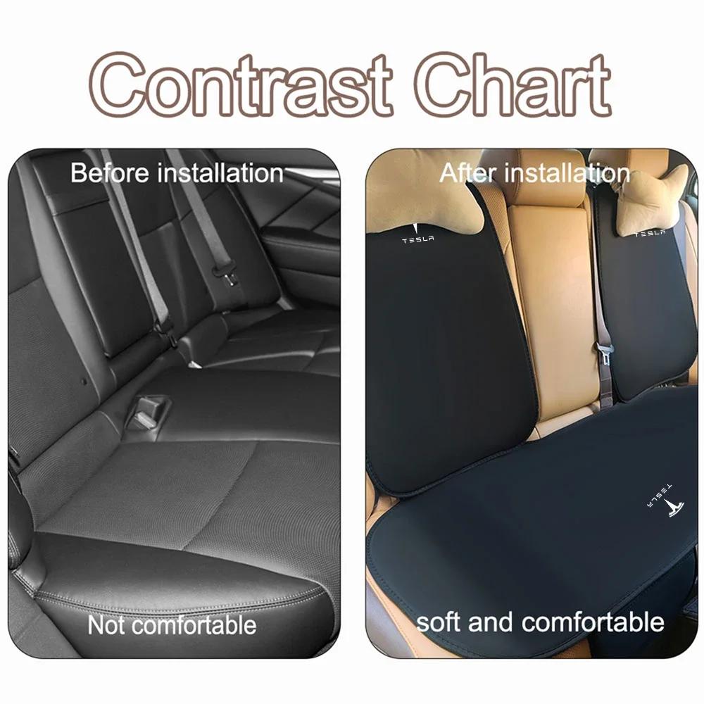 Car Sticker Tesla Car Seat Cover Anti Scratch Protector Cushion Automotive Front/Rear Seat Pad For Tesla Model 3 Y X S Roadster 