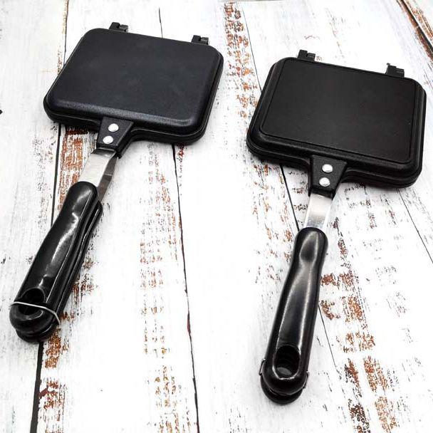 Dubbelsidig non-stick panna för grillade smörgåsar, biff, frukost och bakning.