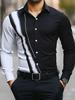Western Style Long Sleeve Shirt, Cowboy Desert Print, Casual Fashion Men's Shirt