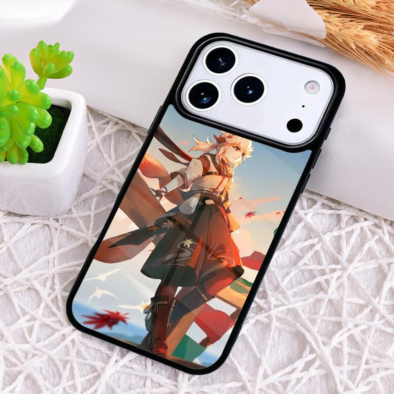 

Genshin Impact Kaedehara Kazuha soft Phone Case for iPhone 17 Air 16 15 11 12 14 13 Pro Max Shockproof Cover iPhone 13