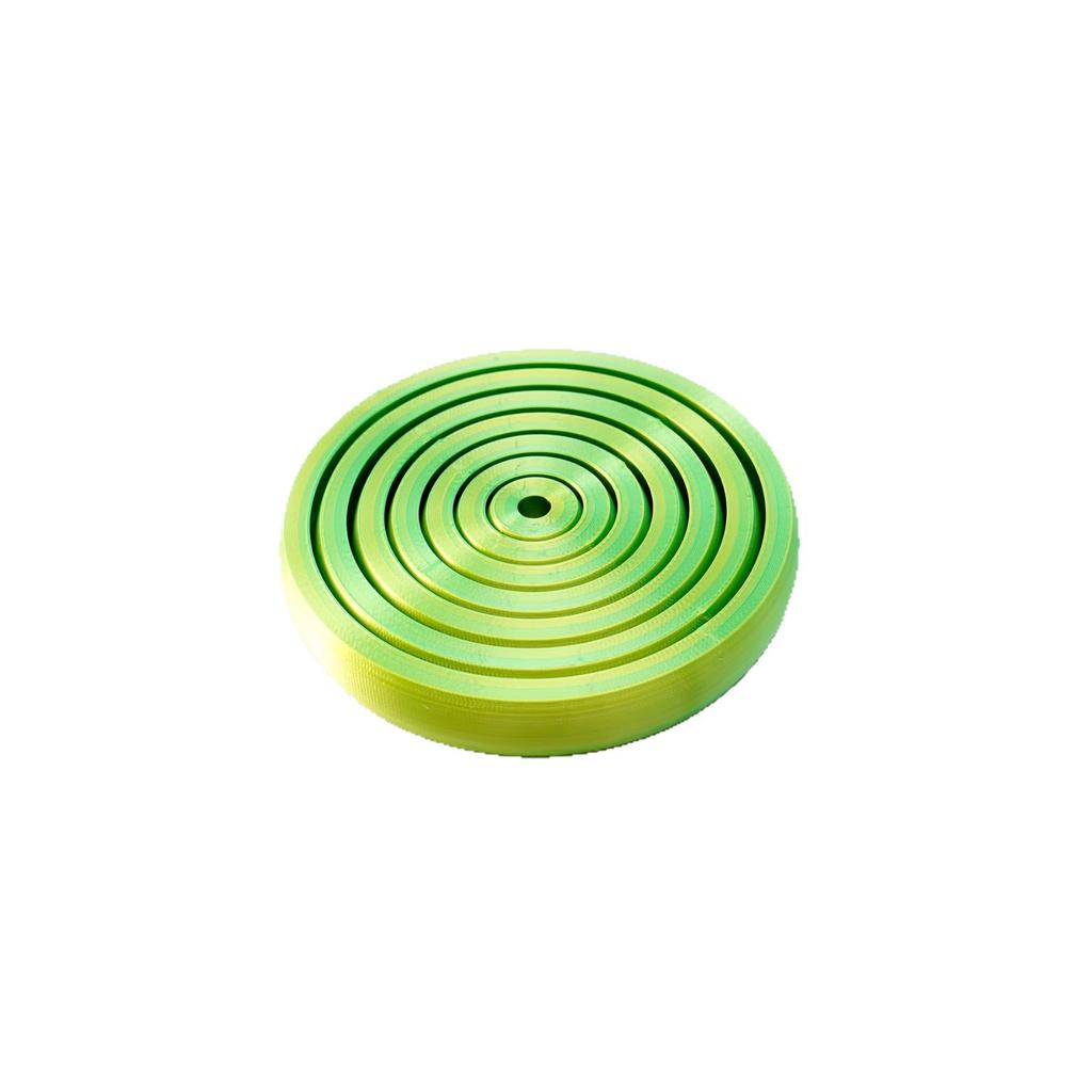 1PCS 3D Printed Decompression Rotating Fingertip Ring Interstellar Decompression Disk Spiral Polygonal Finger Ring Push-push Toy Ornaments