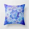 2024 Galaxy INS Wind Purple Geometric Moon Print Pillowcase Living Room Office Sofa Cushion Cover Waist Pillowcase 45*45CM