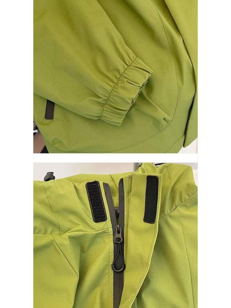 Men's Embroidered Hooded Windbreaker: Trendy, Casual, Waterproof Jacket for Spring and Autumn - Youth Sports Style with Sun Protection.