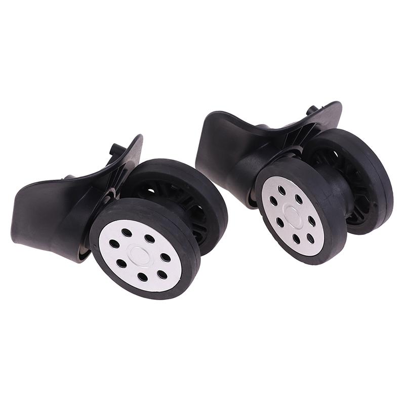 1Pair Trolley Case Luggage Wheel Silent Wear Travel Suitcase Replacement Parts