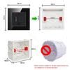 86 Type UK 13A Switch With Fuse Electrical Switch Light Spurs Neon Black White Grey Tempered glass Fuse 13A Wall Switch Panel