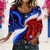 Womens Plus Size Crew Neck Half Sleeve Soft Casual Loose Comfortable Ladies Blouse