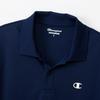 Champion Short Sleeve UV Quick One Point POLO SHIRT BASIC SPORTS Dark Navy T-Shirt, Protection, 100% Polyester, Antibacterial, Deodorizing, Drying,