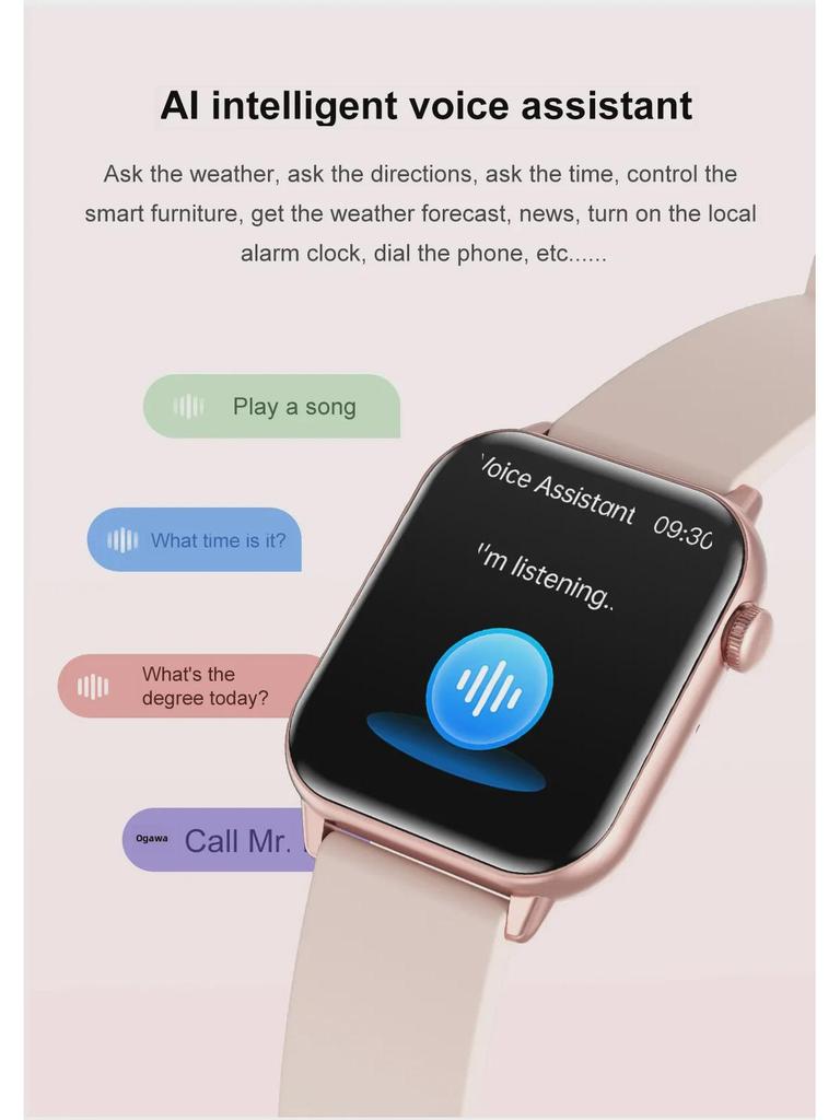 ZW64 Mini Women's Smartwatch with AMOLED Display and Bluetooth Health Tracker