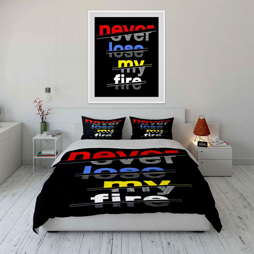 Bold motivational text. Bedding sets Duvet cover sets Duvet covers Pillowcases(1* Duvet Cover 2* Pillowcases without duvet insert)