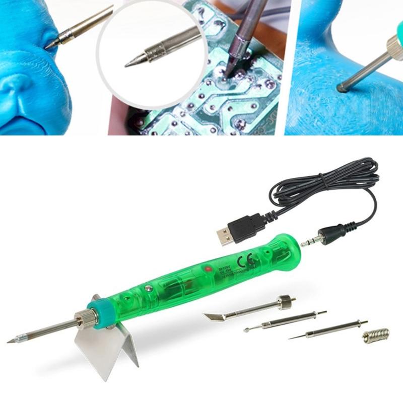Pro'sKit SI-169U Soldering Iron Pen Portable 3D Print Finishing Tool USB 5V Repair Modify Mini Welding Gun 8W