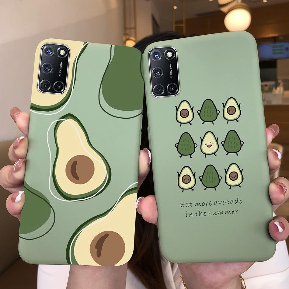 For Oppo A52 A72 A92 Case Cartoon Silicone Coque Heart Painted Cover For Oppo A72 A52 A 52 A 72 A 92 OppoA52 OppoA92 Phone Case
