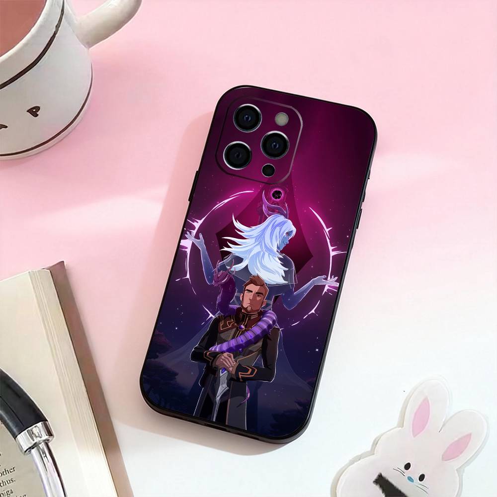 Cartoon The D-dragon P-Prince   Phone Case For iPhone 17,16,15,14,13,12,11 Plus,Pro Max,Soft Silicone Black Cover