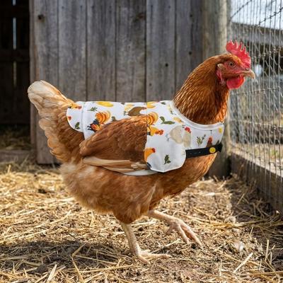 Farm Equipment Elastic Chicken Saddle Waterproof Adjustable Hen Apron Feather Protector Soft Poultry Apron Pet Clothes