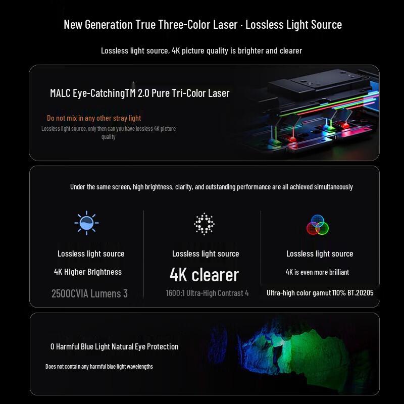

JMGO N1S Pro 4K Gimbal Tri-Color Laser Projector (CN version)