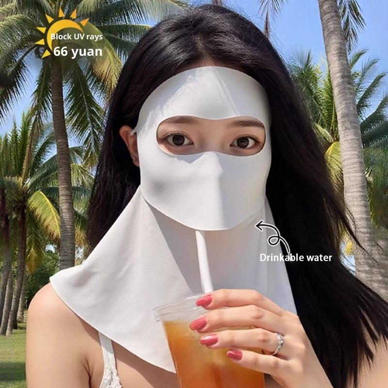 Damen Sonnenschutz-Gesichtsmaske Atmungsaktiv Und UV-Schützend Geeignet Für Sommer Outdoor Radfahren