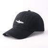 Washed Cotton Baseball Cap Soft Top Shark Embroidery Outdoor All-match Hat