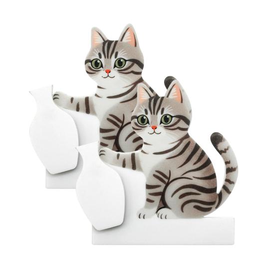 1/2/3Pcs Cat Whiskers Holder Refrigerator Magnet Cats Hair Miniature Vase Collector Container Pet Memorial Keepsake Decoration Animal Lovers Gift