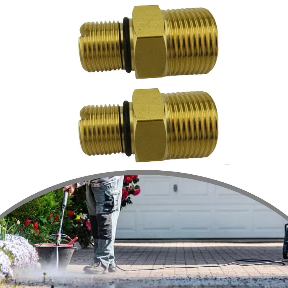 2 Pack Premium Water Outlet Fitting For Pressure Washers M22 To 38 Adapter Gardening Tools Replacement Garden Power Tool
