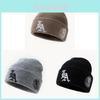 Embroidered Letter Knitted Beanie For Men And Women Fashionable Winter Accessory