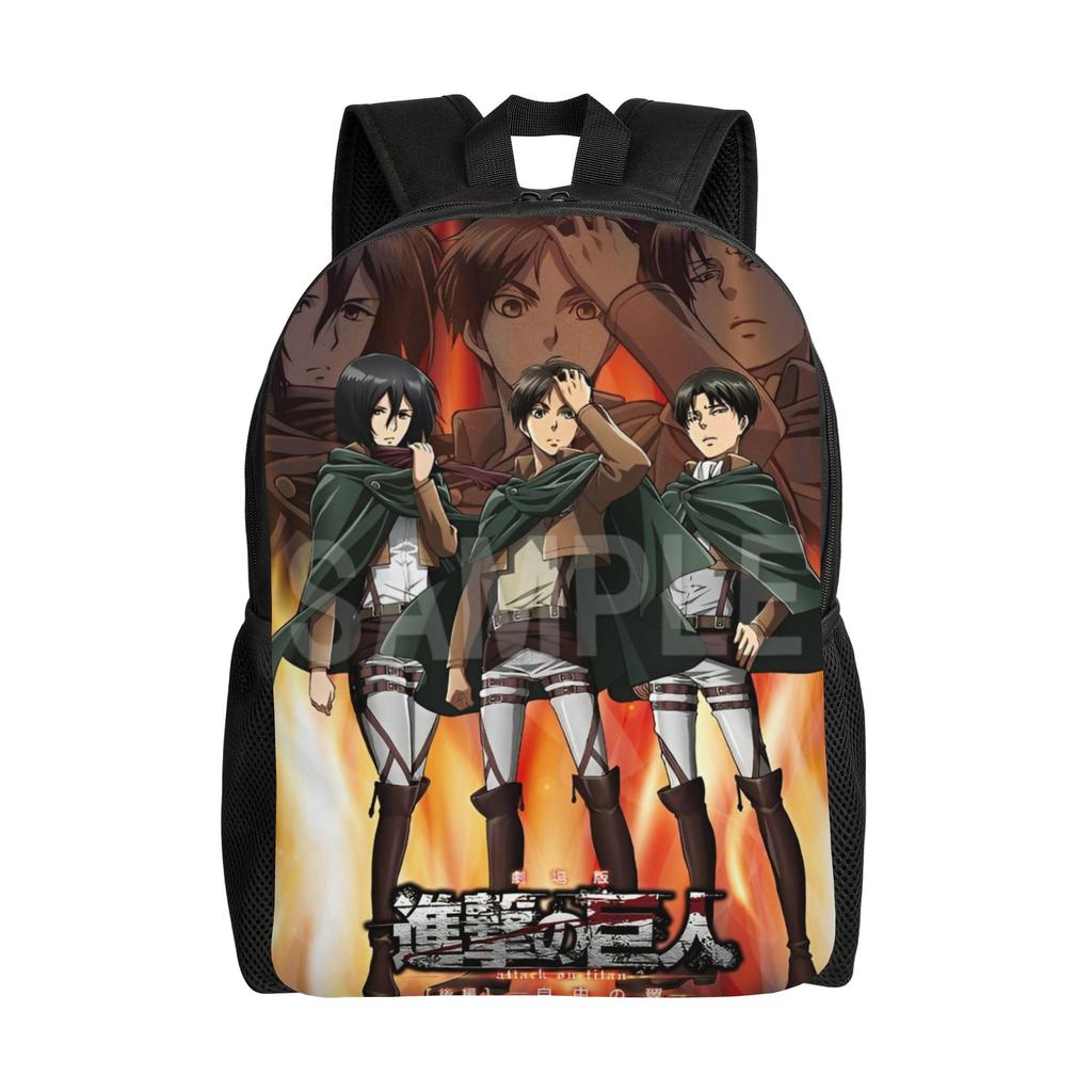 Wings of Freedom Shingeki No Kyojin  Anime Backpack Fashion High School Work Daypack Attacks on Titans Laptop Shoulder Bag Gift