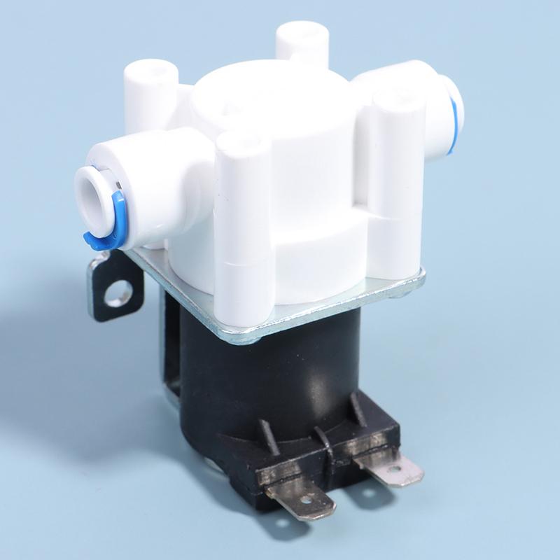 1Pc Inlet Solenoid Valve 12V/24V Pure Water Machine, Water Purifier, Reverse Osmosis 2-Point Quick Connect Valve Switch