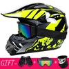 Full Face Mountain Bike Helmet With Goggles Gloves Mask Downhill MTB Trail Riding