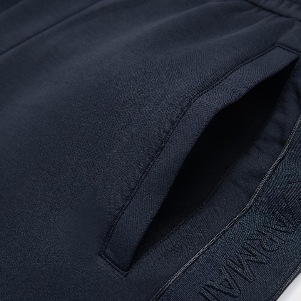 Emporio Armani Ss24 Solid Color Drawstring Cuffed Casual Knit Sports Pants Men Pants Navy-Blue 3D1P68-1JHSZ-0920