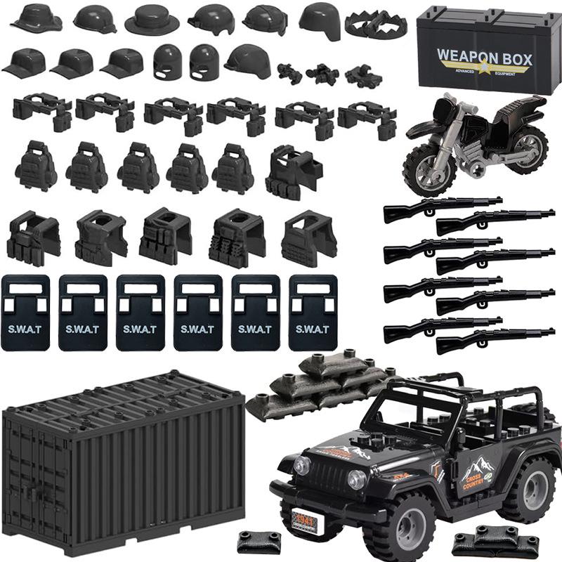 Cross-border Off-road Vehicle Accessories & Military Equipment Building Blocks Kit