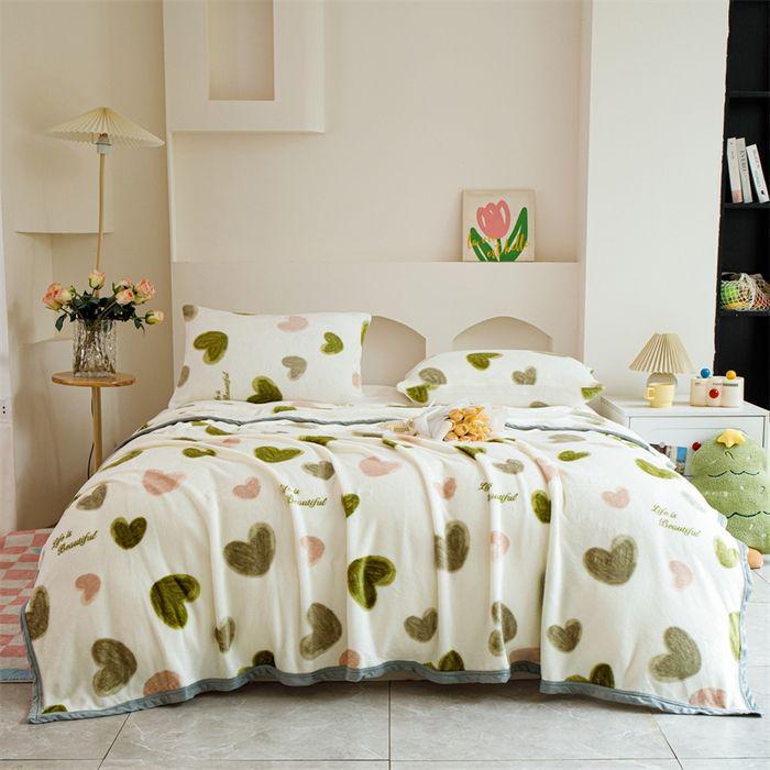 Thickened Double-Sided Fleece Blanket: Versatile Bed Coverlet & Sofa Throw for All Seasons