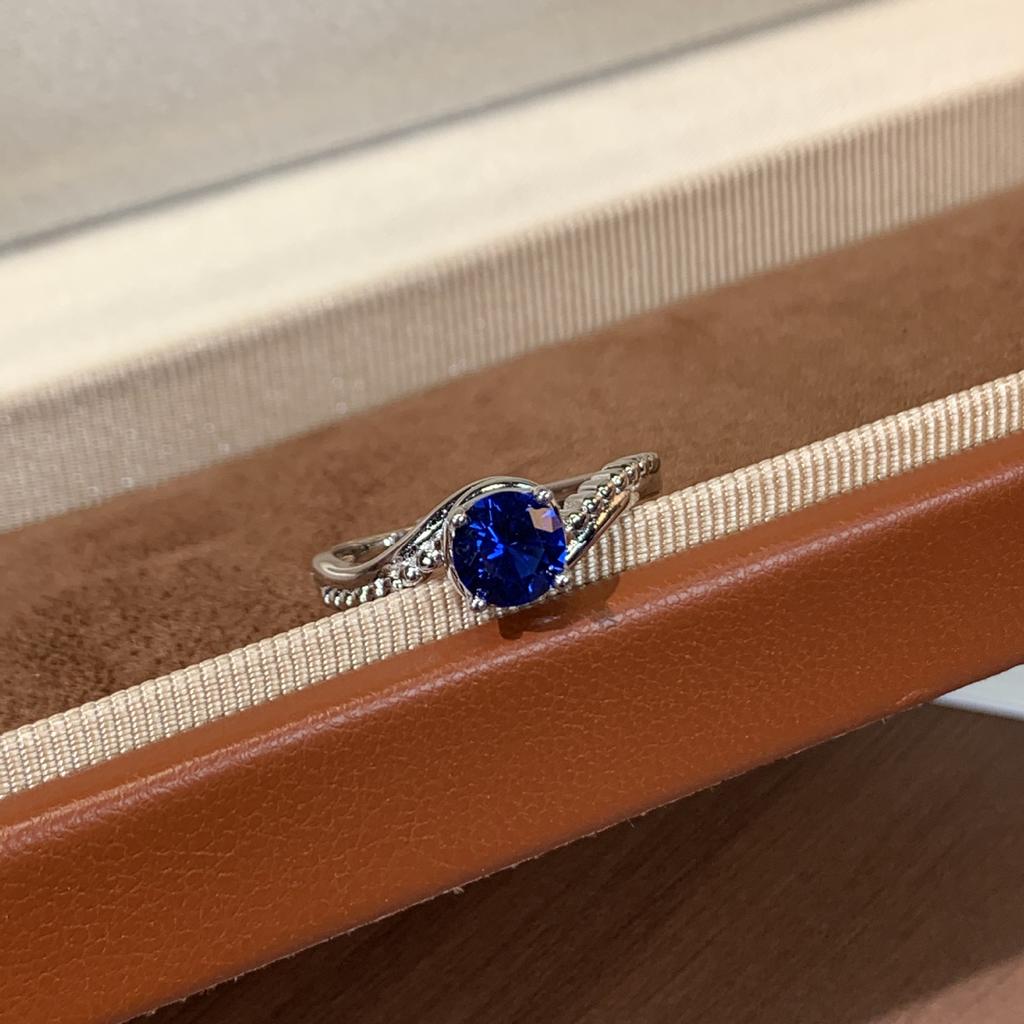 Delicate personality style, cultivate gemstone adjustable ring, fashion niche design sense, light luxury, give girlfriend holiday gifts