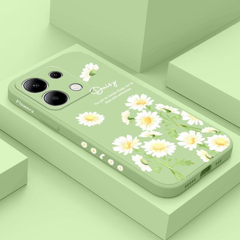 Bloom Daisies Phone Case For Xiaomi Redmi Note 13 12 12S 11 11S 10 10S 9 9S Pro Plus 4G 5G Liquid Silicone Cover