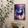 5D DIY Full Round Drill Diamond Painting Glow Deer Kit Home Decoration 40x60cm