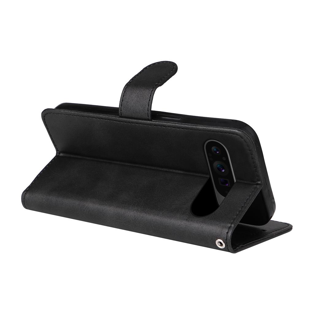 For Google Pixel 10 Pro XL/9 Pro XL Case PU Leather Calf Texture Wallet Flip Phone Cover